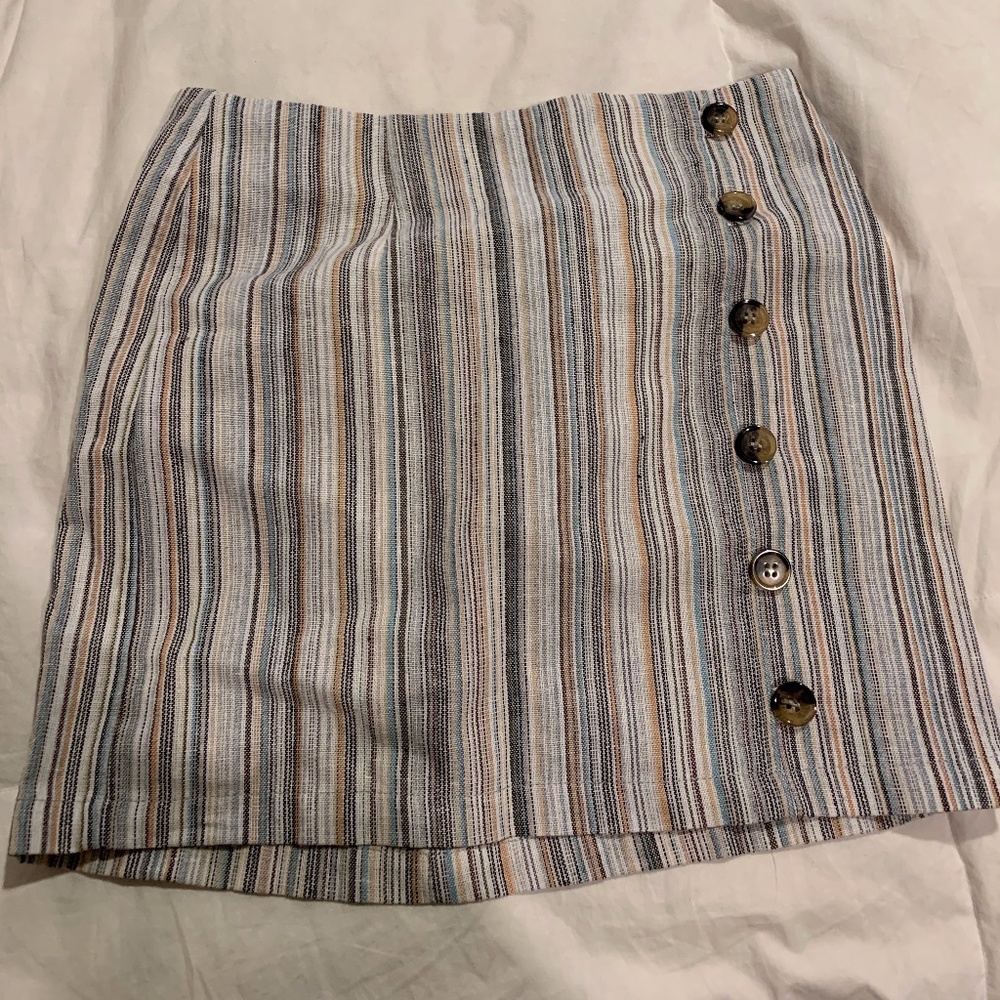Girl's Multi Colored Mini Skirt
